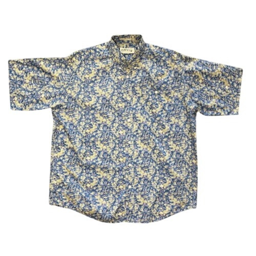 Orvis Men's Short Sleeve Hawaiian Colorful Button Down Collared Shirt Large - Picture 1 of 6